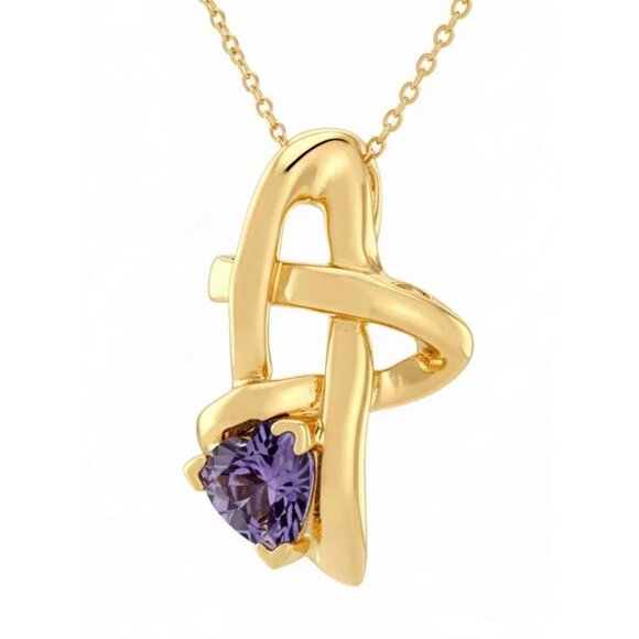 Created 1.25 Cts Alexandrite Pendant Solid 10k Gold